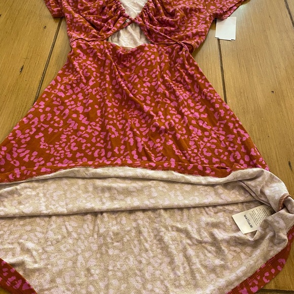 Free People Women’s Marsaille Cut Out Short Sress Short Sleeve New - Picture 8 of 14